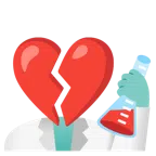 provetta + cuore infranto
