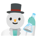 provetta + pupazzo di neve senza neve