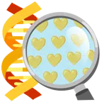 DNA + gelbes Herz