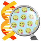 dna + faccina che si lecca i baffi
