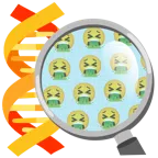DNA + kotzendes Gesicht