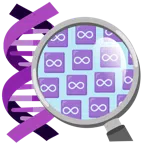 dna + simbolo dell’infinito