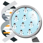 DNA + Schneemann ohne Schneeflocken