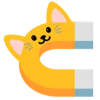 자석 + 고양이 얼굴