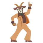 Discokugel + Ziege
