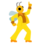 Discokugel + Biene