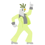 Discokugel + Taube