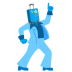 Discokugel + Gepäck