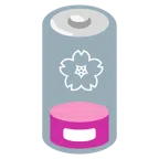 schwache Batterie + Kirschblüte