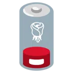 schwache Batterie + Rose