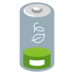 schwache Batterie + Blätter im Wind