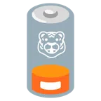 schwache Batterie + Tigergesicht