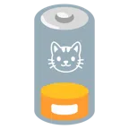 schwache Batterie + Katzengesicht