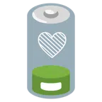 schwache Batterie + grünes Herz