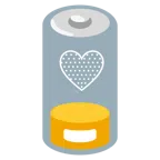 schwache Batterie + gelbes Herz