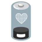 schwache Batterie + schwarzes Herz