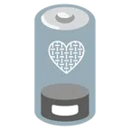 schwache Batterie + graues Herz
