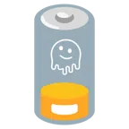 schwache Batterie + schmelzendes Gesicht