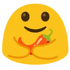 persone che si abbracciano + peperoncino