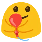 persone che si abbracciano + palloncino
