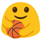 persone che si abbracciano + palla da pallacanestro