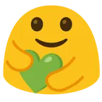 persone che si abbracciano + cuore verde