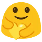 persone che si abbracciano + cuore giallo