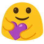 persone che si abbracciano + cuore viola