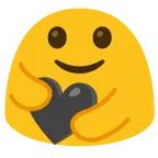 persone che si abbracciano + cuore nero
