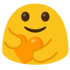 persone che si abbracciano + cuore arancione