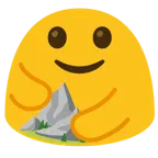 persone che si abbracciano + montagna