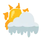 melting face + sun behind cloud