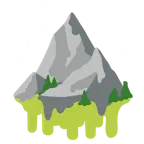 melting face + mountain