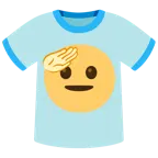 faccina che fa il saluto + t-shirt