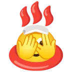faccina che sbircia tra le dita + sorgenti termali