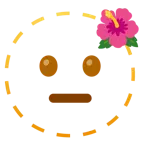 faccina tratteggiata + ibisco