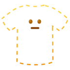 faccina tratteggiata + t-shirt