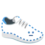 faccina tratteggiata + scarpa sportiva