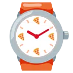 Armbanduhr + Pizza