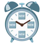 alarm clock + NEW button