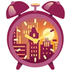 alarm clock + sunset