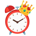 alarm clock + crown