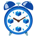 alarm clock + ballot box with ballot