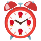 alarm clock + boxing glove