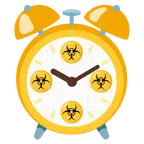 alarm clock + biohazard