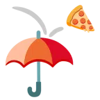 Regenschirm + Pizza