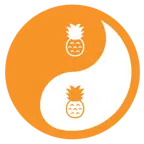 yin yang + pineapple