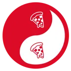 yin yang + pizza