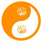 yin yang + honeybee