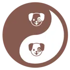 yin yang + dog face